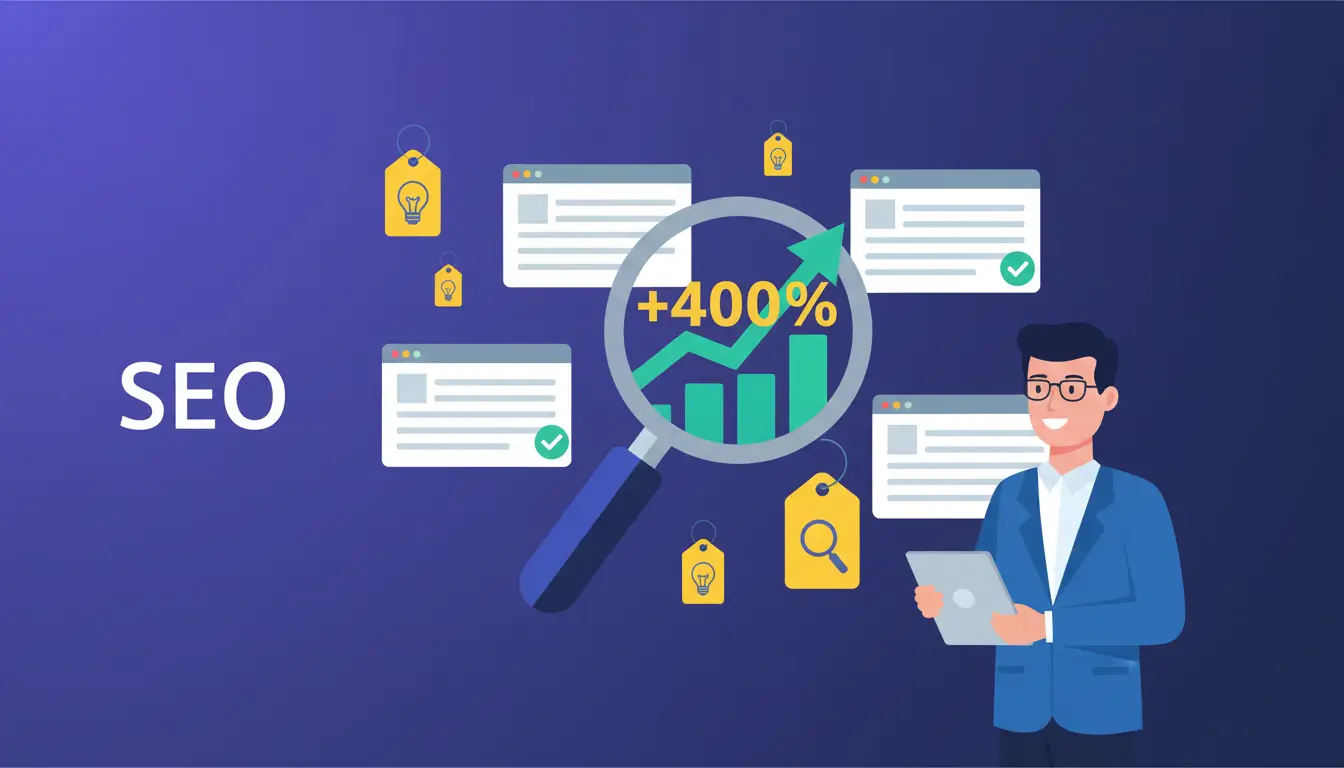 Ottimizzazione SEO Incrementare il traffico del 400% in 4 mesi [Studio di caso]