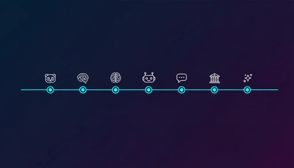 Timeline evoluzione della ricerca